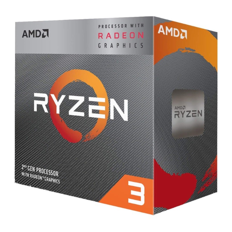 AMD Ryzen™ 3 3200G with Radeon Vega 8 Graphics 4 Cores 4 Threads 3.6 GHz 65W AM4 Processor