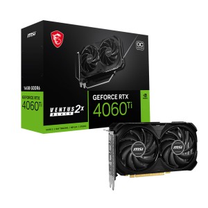 MSI GeForce RTX 4060 Ti Ventus 2X Black 16G GDDR6 OC 4xDisplays Ada Lovelace Graphics Card-GPHO-021