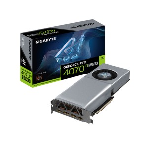 Gigabyte GeForce RTX™ 4070 Ti SUPER AI TOP 16G GDDR6X PCIE 4.0 4x 4K Display Graphics Card-GPHO-030