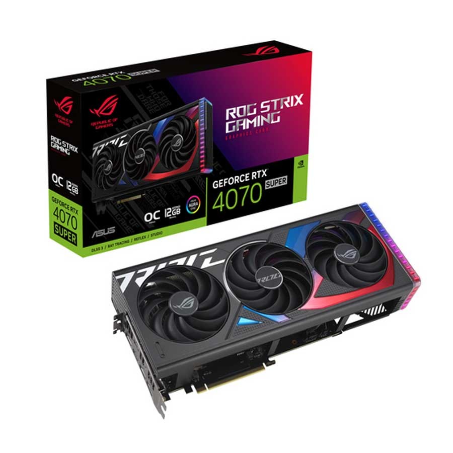 ASUS ROG STRIX GeForce RTX™ 4070 SUPER OC 12GB DDR6X 2 HDMI 3 DP Graphic Card