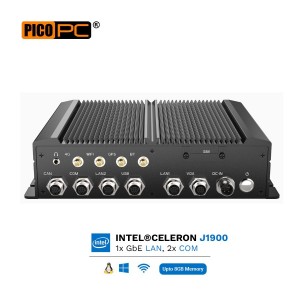 Intel® Celeron J1900 M12 I/O 2xLAN, 2xCOM, 2 USB, Wifi/4G WWAN  Rugged In-Vehicle Computer-MNHO-098