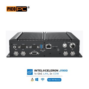 Intel® Celeron® J1900 GbE LAN, 2 COM, 2 USB, GPIO, Wifi/4G WWAN Rugged In-Vehicle Computer-MNHO-099