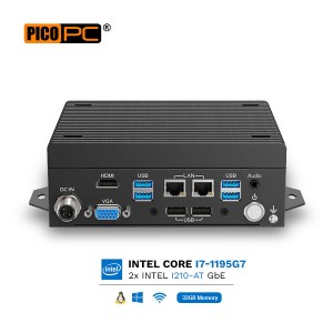 11th Gen Intel® I7-1195G7 Fanless Industrial Appliance with 4 LAN, 6x COM, 2x Displays-MNHO-104