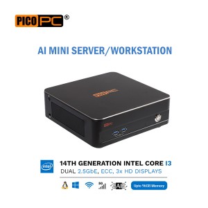 14th Gen. Intel i3 NGHC Mini AI Workstation with 5G/Wi-Fi 6 ECC-NGHC-006