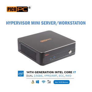 14th Gen. Intel i7 NGHC Hypervisor Mini Server/Workstation with vPro 5G/Wifi6 ECC & RAID-NGHC-241