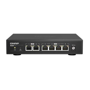 QNAP QSW-2104-2T 2x 10GbE RJ45, 4x 2.5GbE Multi-gig Unmanaged switch-SWHO-009