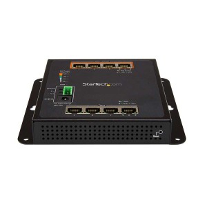 Stratech Industrial 8 Port, 4 x PoE+ Hardened GbE Layer/L2 Managed Rugged IP30 Switch-SWHO-011