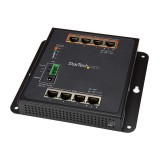 Stratech Industrial 8 Port, 4 x PoE+ Hardened GbE Layer/L2 Managed Rugged IP30 Switch-SWHO-011