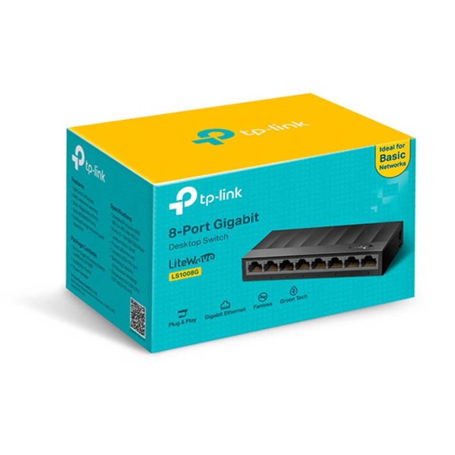 Tp-link LS1008G 8-Port 1GbE Desktop Unmanaged Network Switch