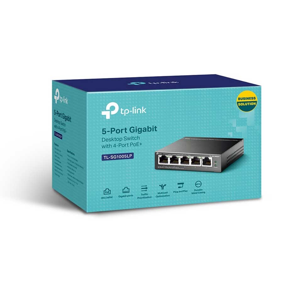 Tp-link TL-SG1005LP 5-Port Gigabit, 4 PoE+ Ports Desktop Unmanaged Network Switch