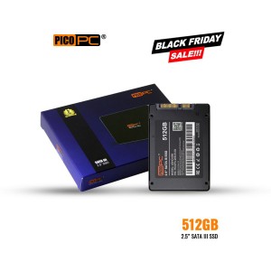 PICOPC 512GB 2.5" SATA 3.0 SSD 3D NAND Solid State Drive-UDHO-069