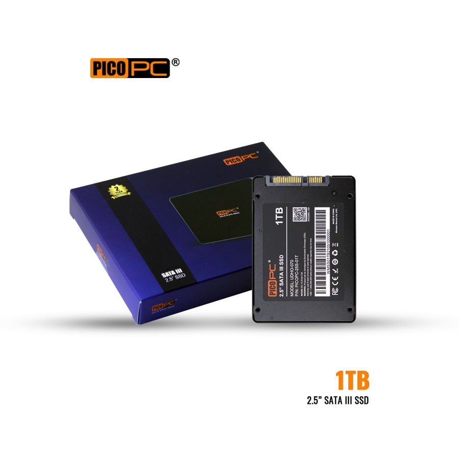 PICOPC 1TB 2.5" SATA 3.0 SSD 3D NAND Solid State Drive