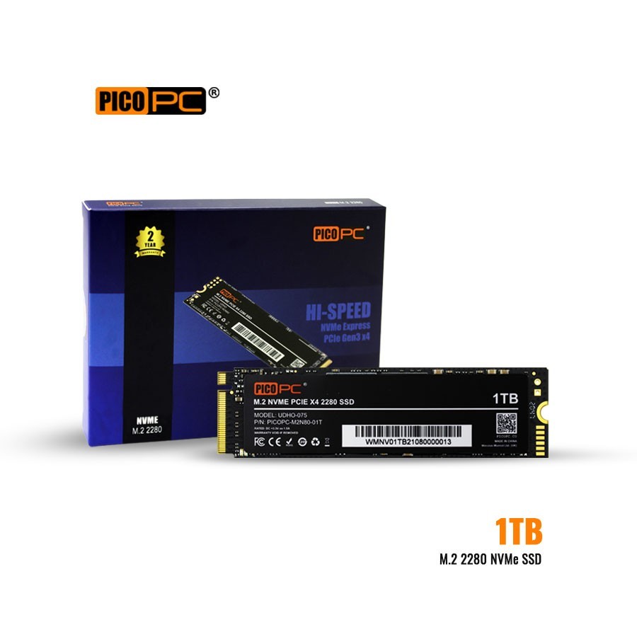 PICOPC 1TB M.2 2280 PCIe X4 NVMe SSD Solid State Drive