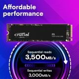 Crucial CT1000P3SSD8 P3 1TB PCIe 3.0 M.2 2280 3D NAND NVMe SSD-UDHO-089